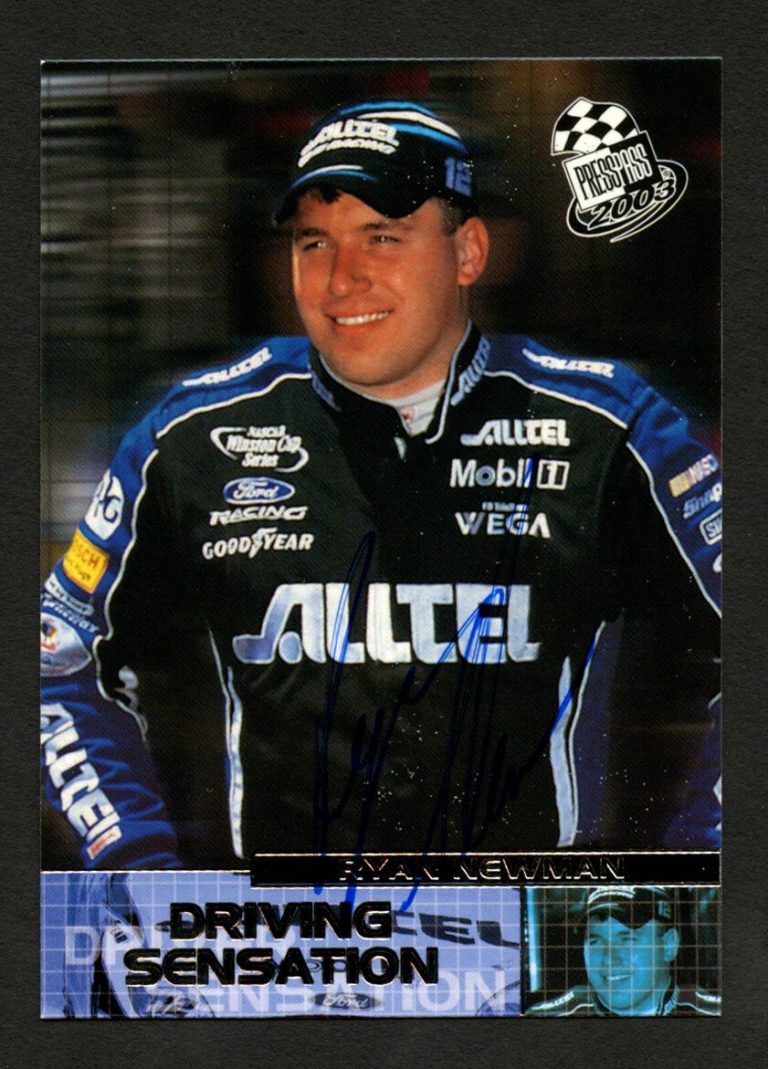 Ryan Newman #62 signed autograph auto 2003 Press Pass NASCAR Trading Card