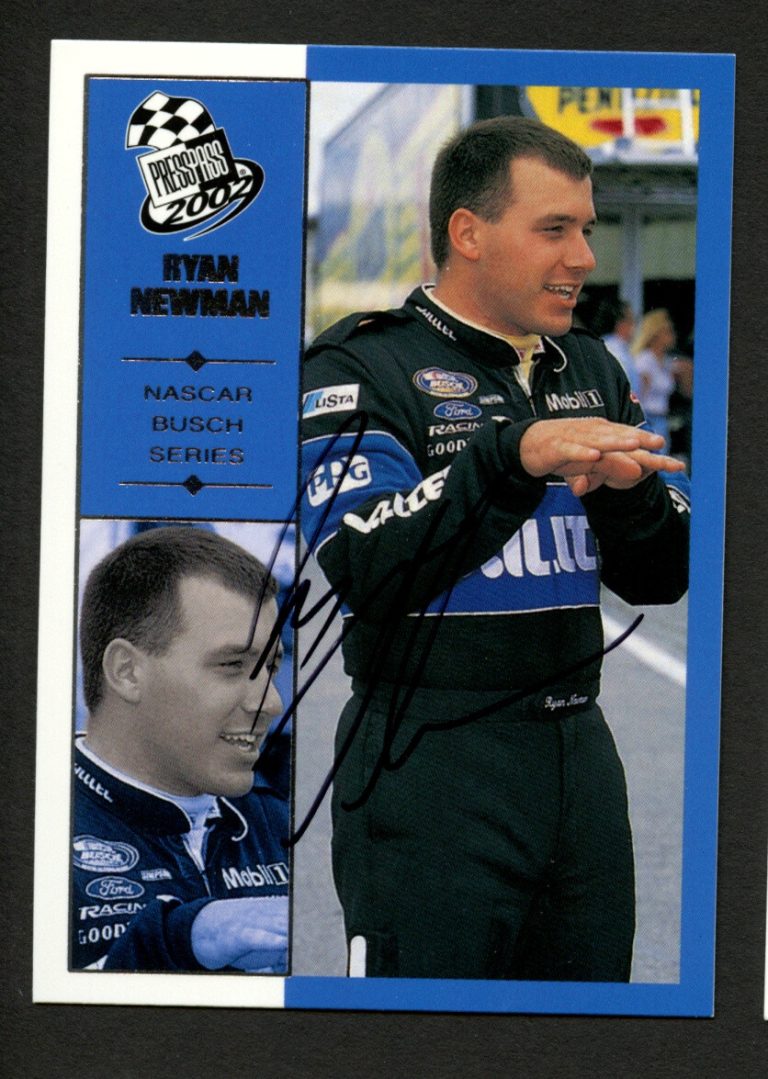 Ryan Newman #50 signed autograph auto 2002 Press Pass NASCAR Trading Card
