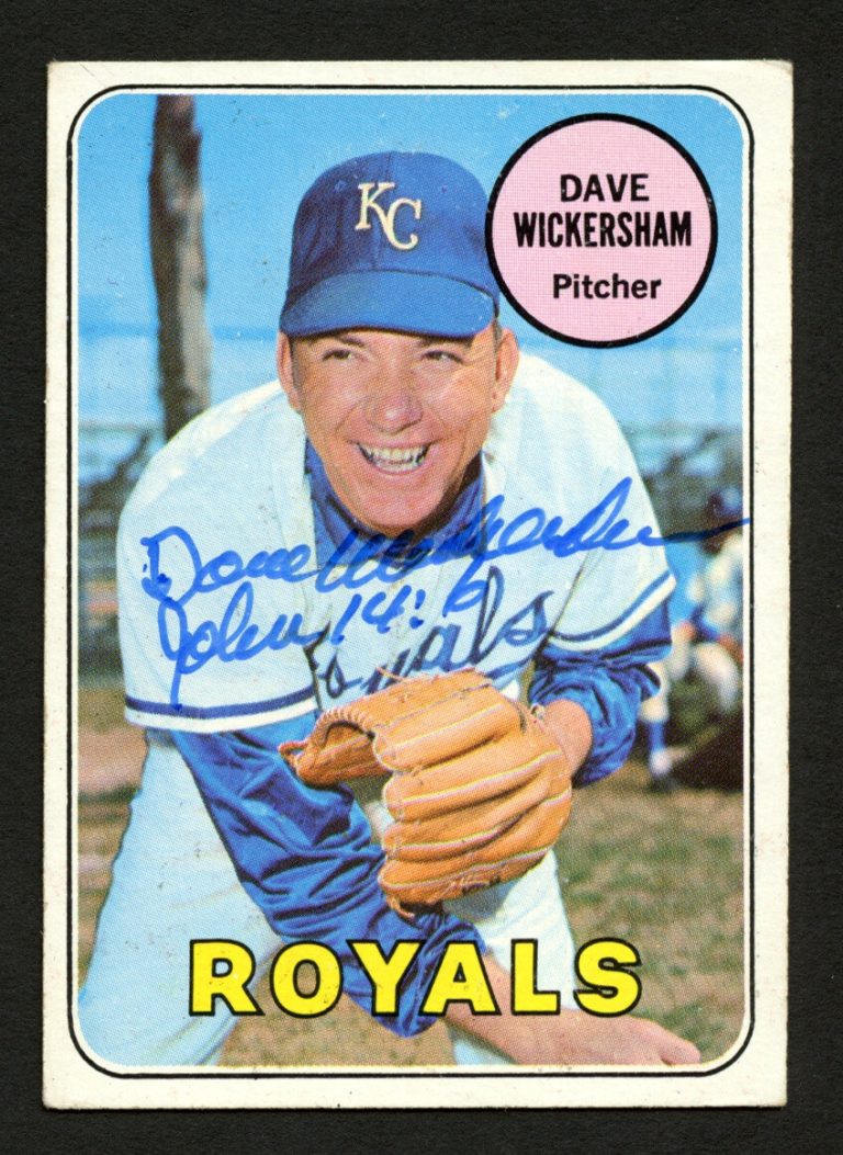 Dave Wickersham #647 signed autograph auto 1969 Topps Baseball Trading Card