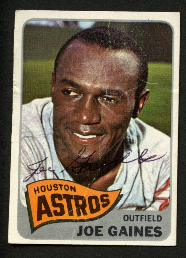 Joe Gaines #594 signed autograph auto 1965 Topps Baseball Trading Card
