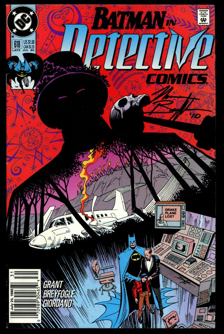 Norm Breyfogle (d2018) signed autograph 1990 Batman in Detective Comic Book BAS