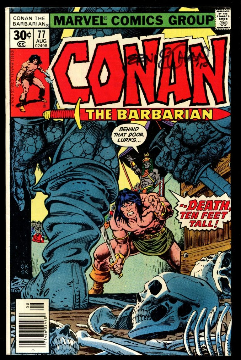 Ernie Chan d2012 signed auto 1977 Conan The Barbarian Comic Book BAS Authentic