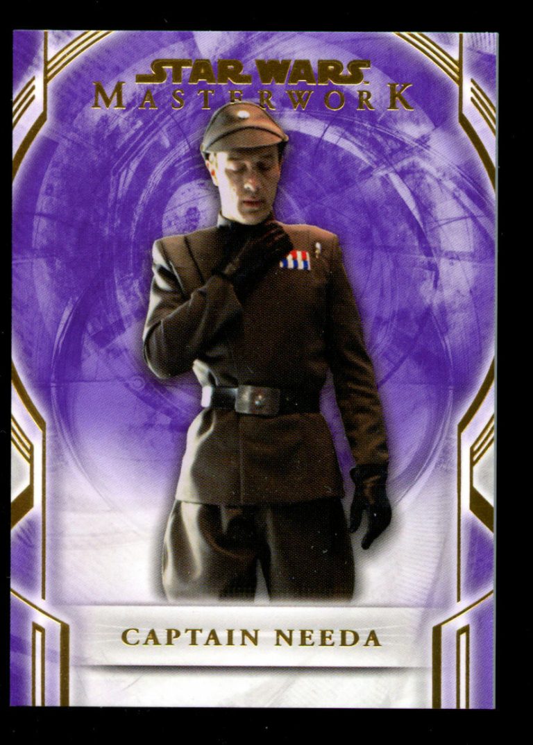 Captain Needa #31 Topps 2018 Star Wars Masterwork Purple Trading Card 43 of 50