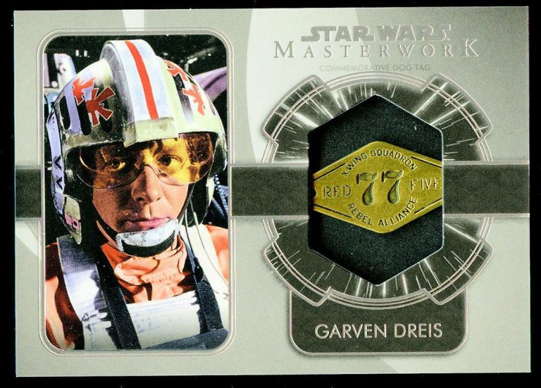 Garven Dreis DT-FG Topps 2020 Star Wars Masterwork Dog Tag Medallion Card 10/99
