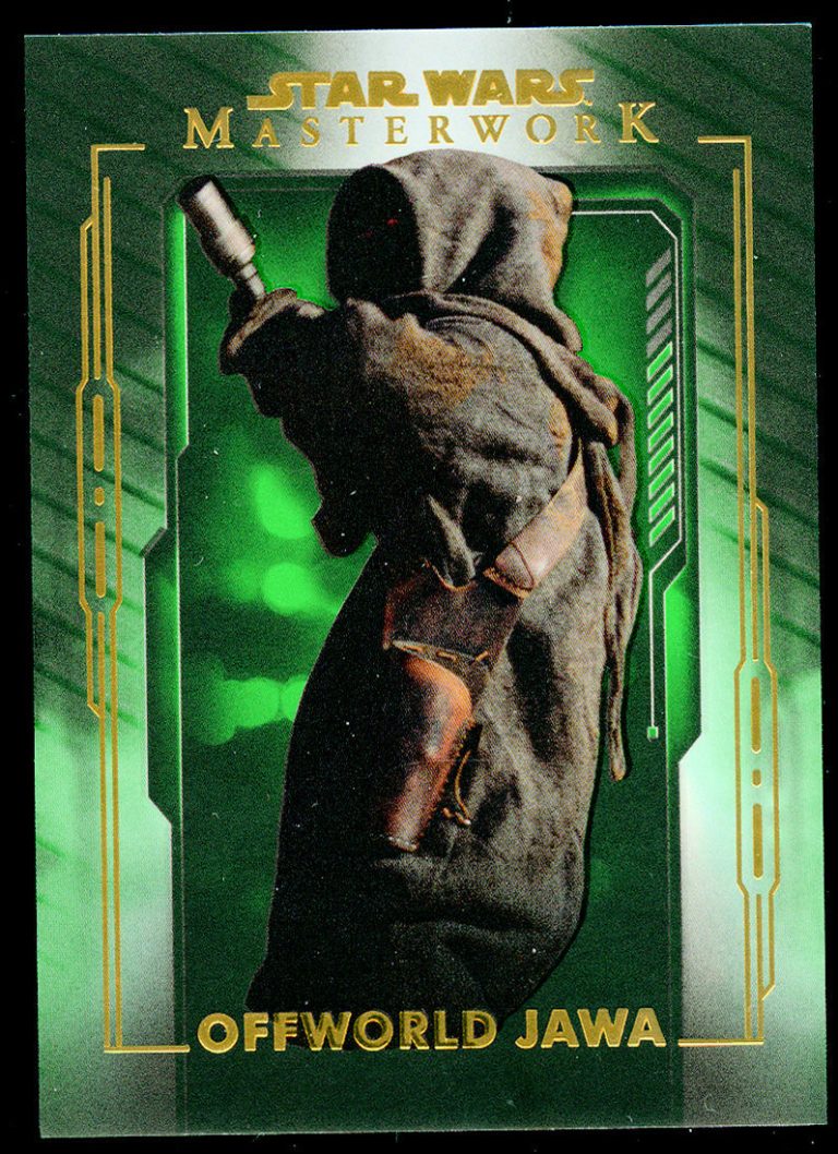 Offworld Jawa #19 Topps 2020 Star Wars Masterwork Green Parallel Card 48/99