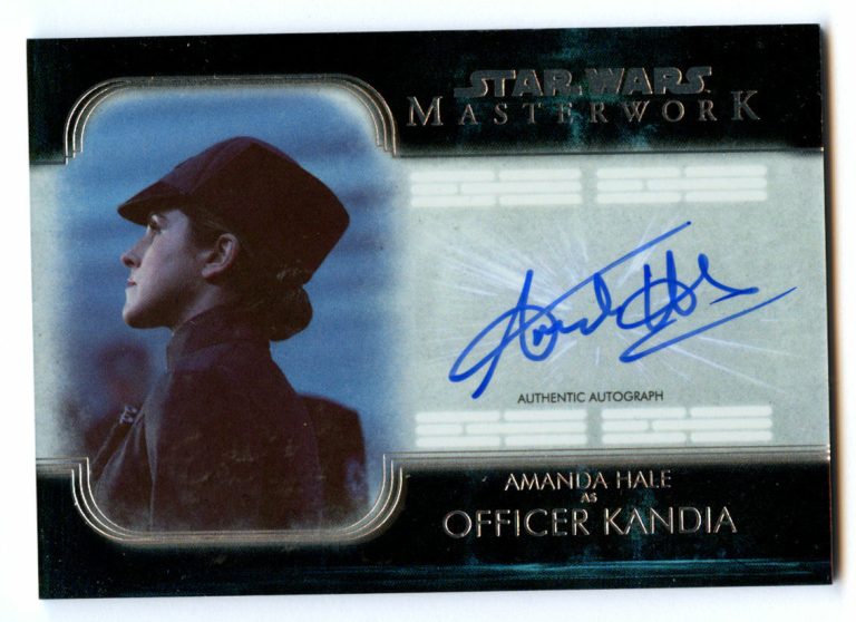 Amanda Hale as Officer Kandia A-AH auto 2020 Star Wars Masterwork Rainbow 36/50