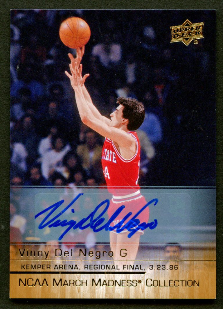 Vinny Del Negro VN-1 signed autograph auto 2014-15 UD NCAA March Madness Card