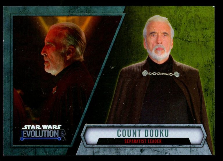 Count Dooku Separatist Leader #97 Topps 2016 Star Wars Evolution Gold Card 11/50