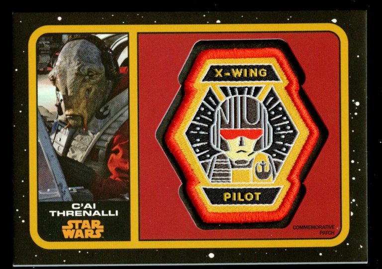 C'ai Threnalli PC-CXP Star Wars Rise of Skywalker Topps 2019 Patch Gold 24/25
