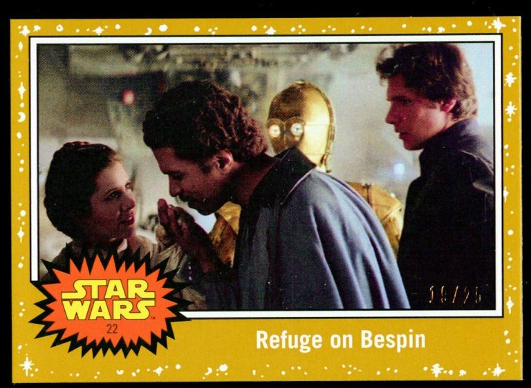 Refuge on Bespin 22 Journey to Star Wars Rise of Skywalker Topps 2019 Gold 19/25