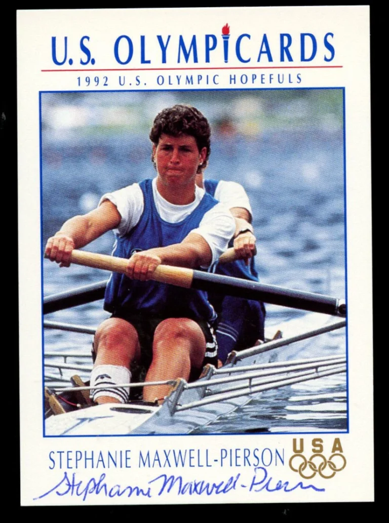 Stephanie Maxwell-Pierson #58 signed autograph 1992 Impel U.S. Olympic Card