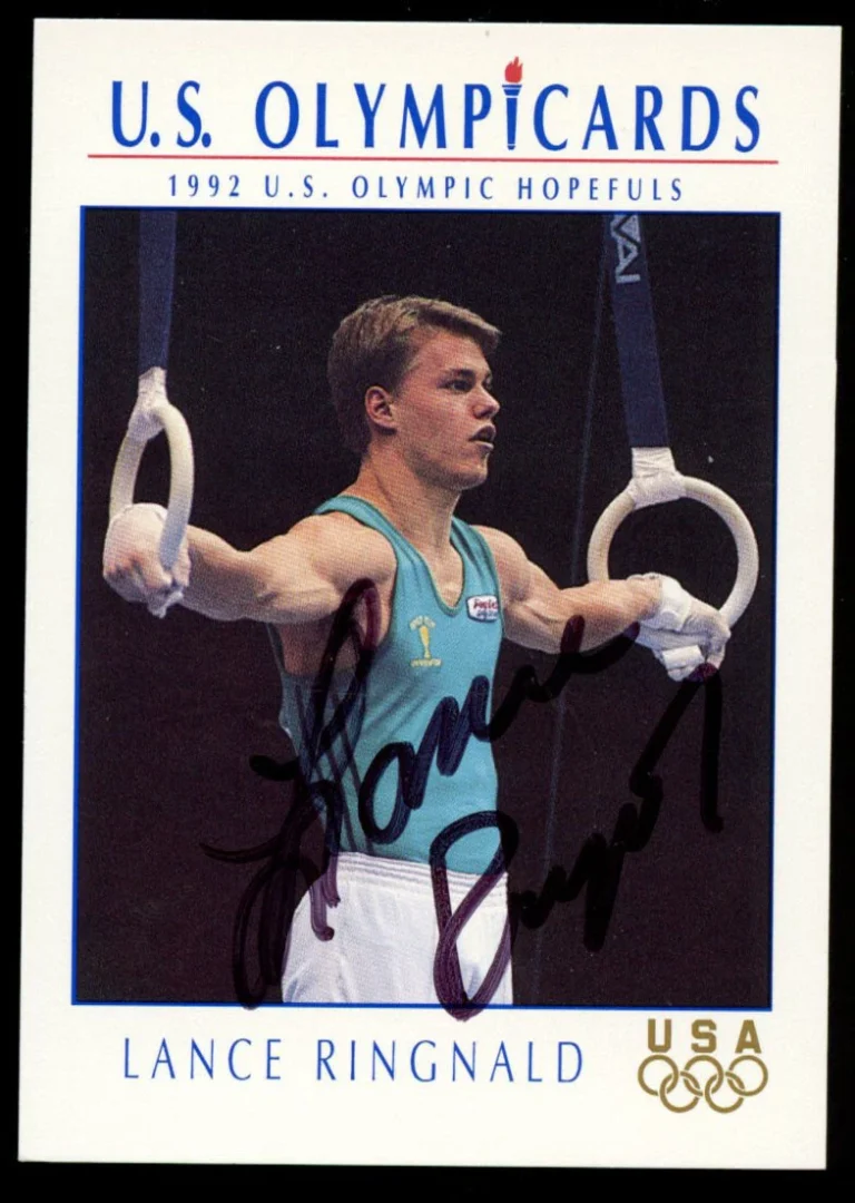 Lance Ringnald #48 signed autograph auto 1992 Impel U.S. Olympic Hopefuls Card
