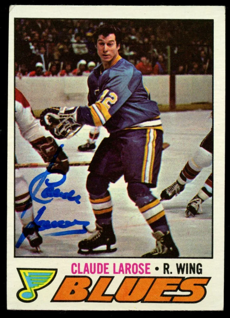 Claude Larose #167 signed autograph auto 1977-78 Topps Hockey Trading Card