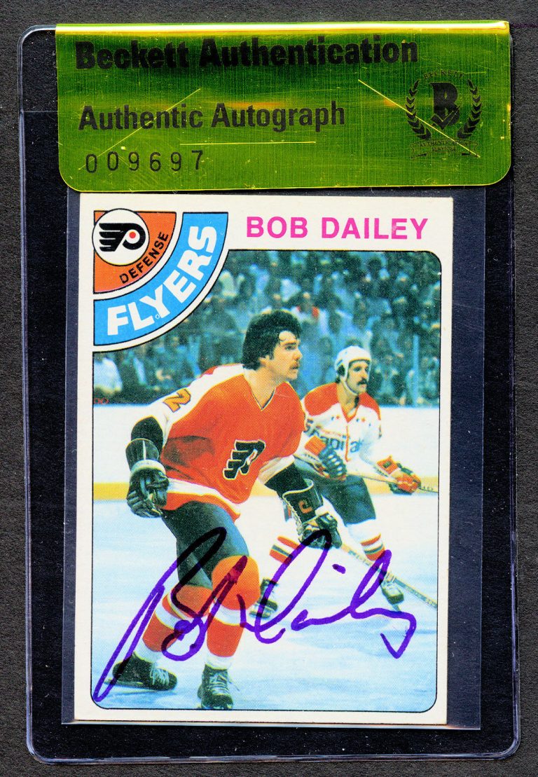 Bob Dailey (d2016) #131 signed autograph auto 1978-79 Topps Hockey Card BAS