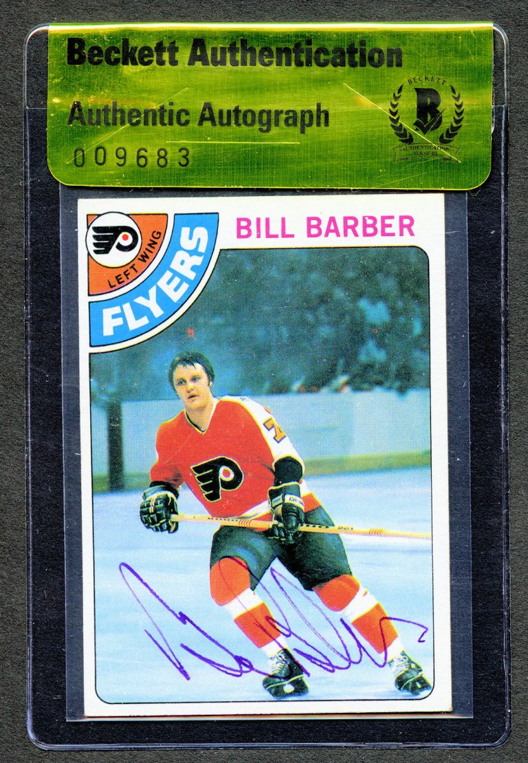 Bill Barber #176 signed autograph auto 1978-79 Topps Hockey Card BAS Authentic
