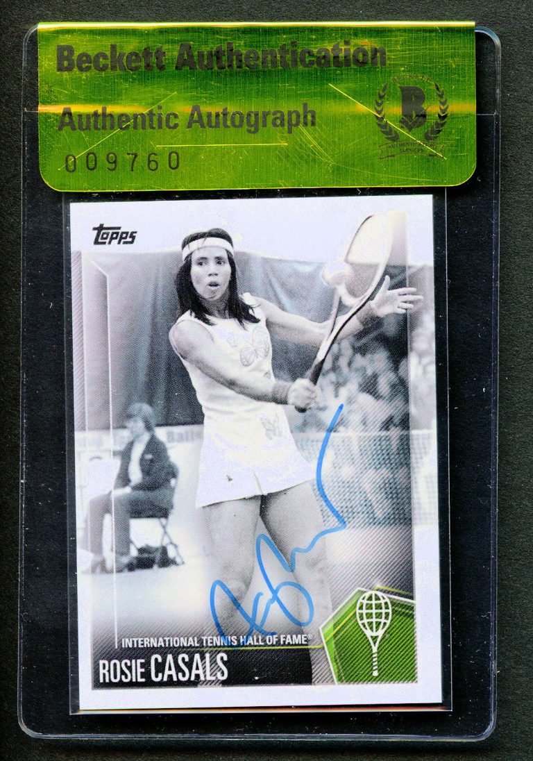 Rosie Casals #35 signed autograph auto 2019 Topps Tennis Hall of Fame Card BAS