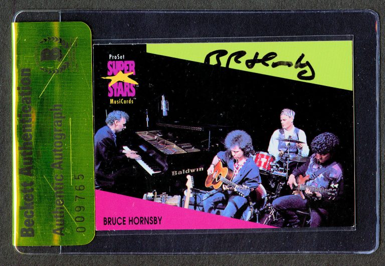 Bruce Hornsby #51 signed autograph Pro Set Super Stars MusiCards Beckett BAS