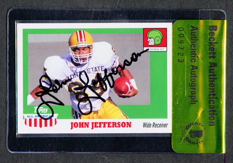 John Jefferson #48 signed autograph 2005 Topps All American Arizona State BAS