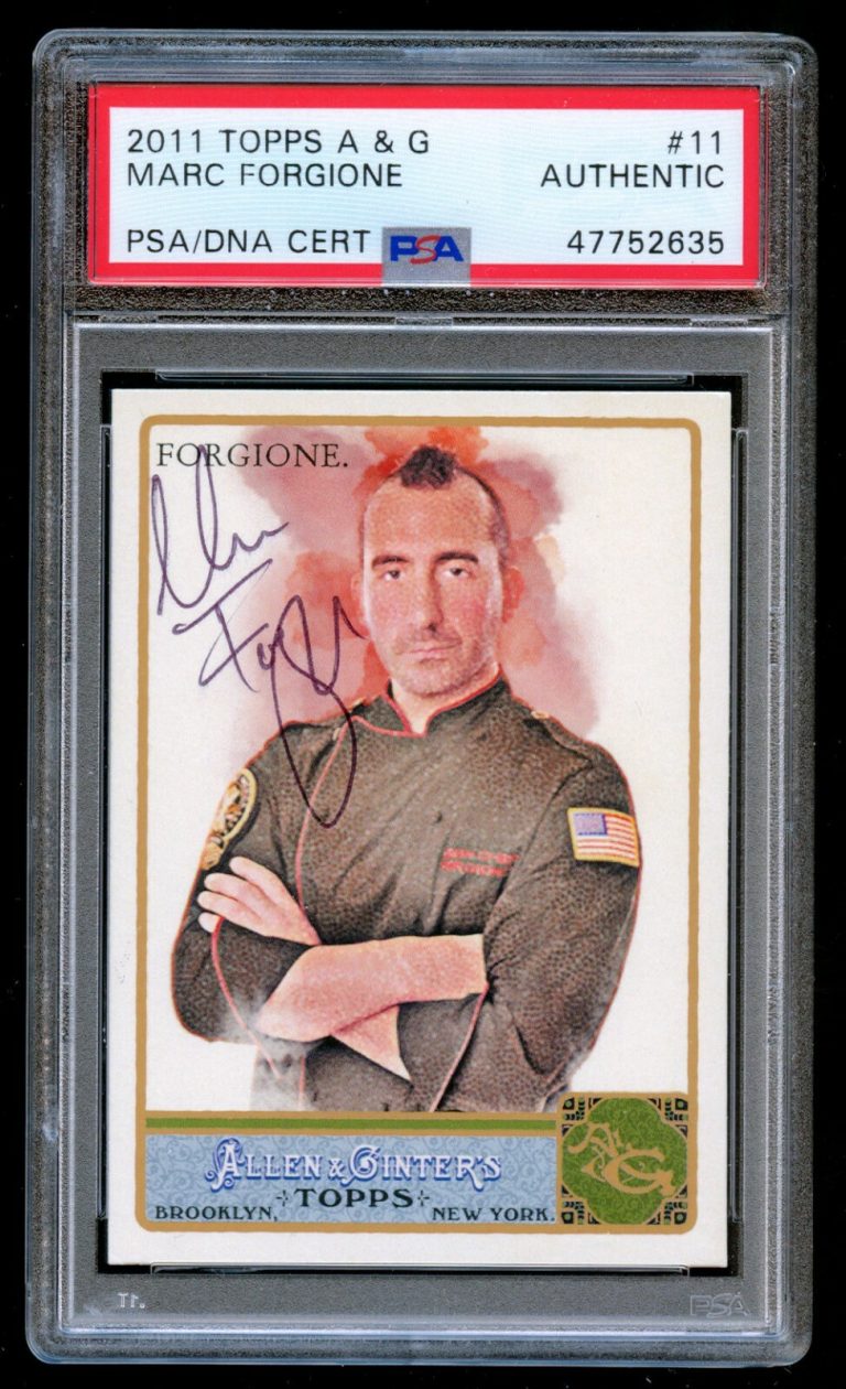 Marc Forgione #11 signed autograph auto 2011 Topps Allen & Ginter Card PSA Slab