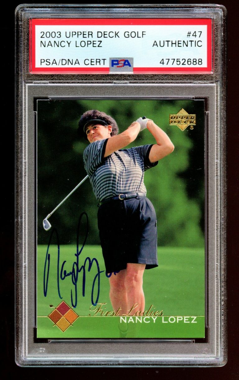 Nancy Lopez #49 signed autograph auto 2003 Upper Deck Golf Card PSA Slabbed