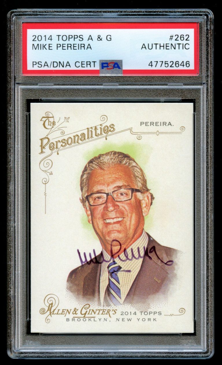 Mike Pereira #262 signed autograph auto 2014 Topps Allen & Ginter Card PSA Slab