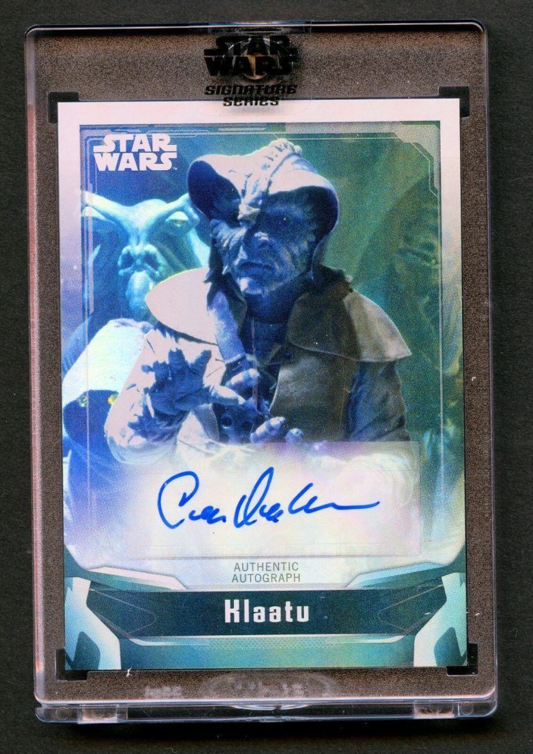 Corey Dee Williams as Klaatu A-CDW Auto 2021 Topps Star Wars Signature Series