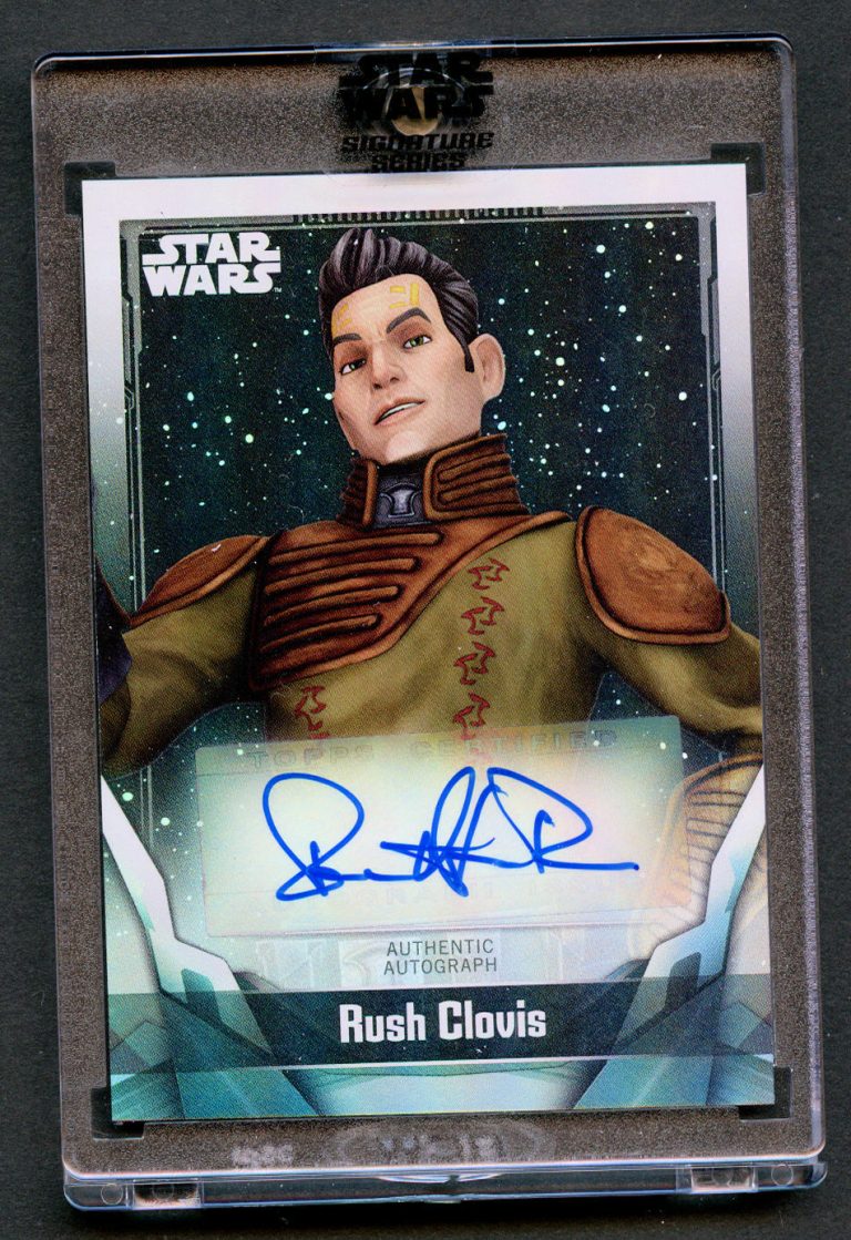 Robin Atkin Downes as Rush Clovis Auto 2021 Topps Star Wars Signature Series