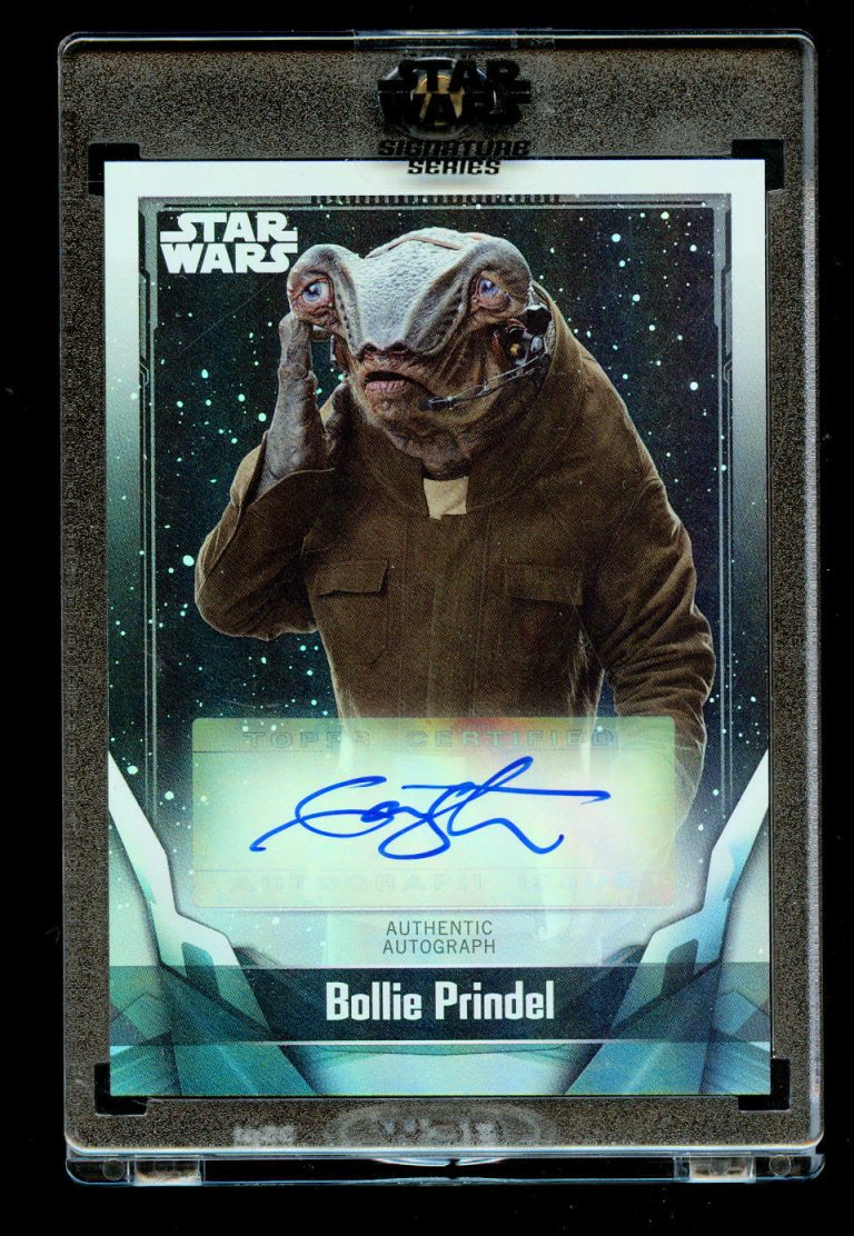 Ian Whyte as Bollie Prindel A-IW2 Auto 2021 Topps Star Wars Signature Series