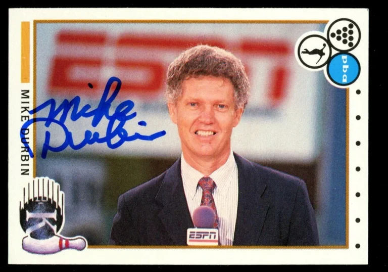 Mike Durbin #4 signed autograph auto 1990 Kingpins PBA Bowling Trading Card
