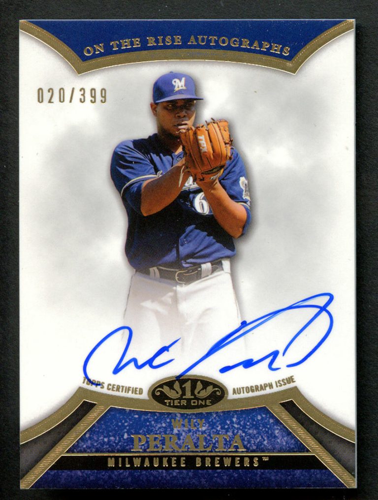 Wily Peralta #ORA-WP1 signed auto Topps Tier One Brewers 20/399