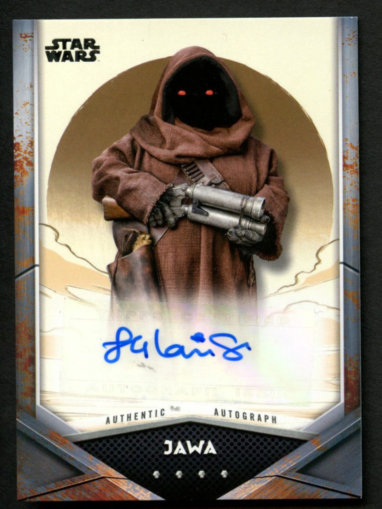 Leilani Shiu as Jawa A-LS signed auto 2021 Topps Mandalorian Season 2 Card