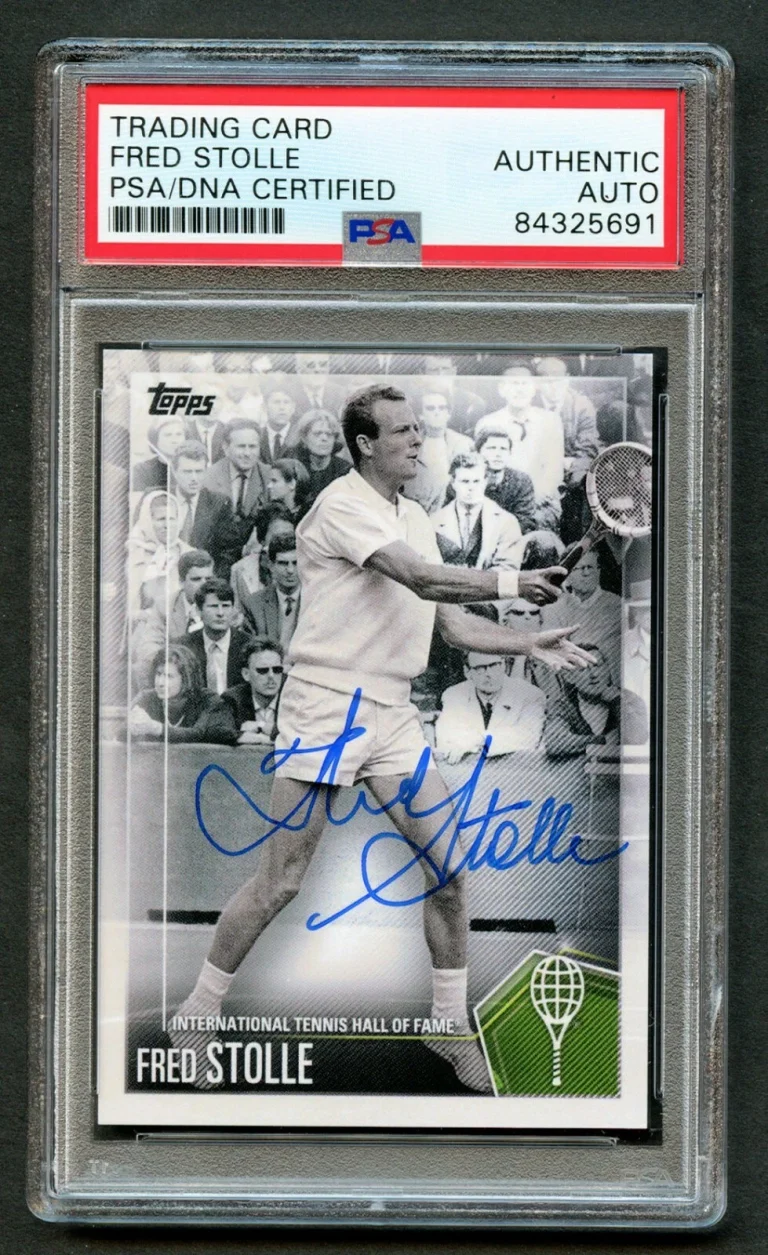 Fred Stolle #38 signed autograph auto 2019 Topps Tennis Trading Card PSA Slabbed