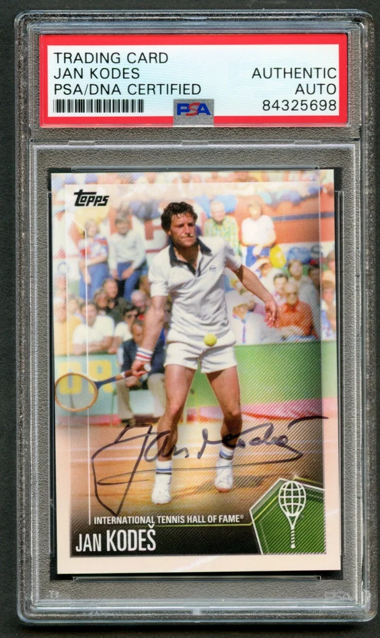 Jan Kodes #39 signed autograph auto 2019 Topps Tennis Trading Card PSA Slabbed