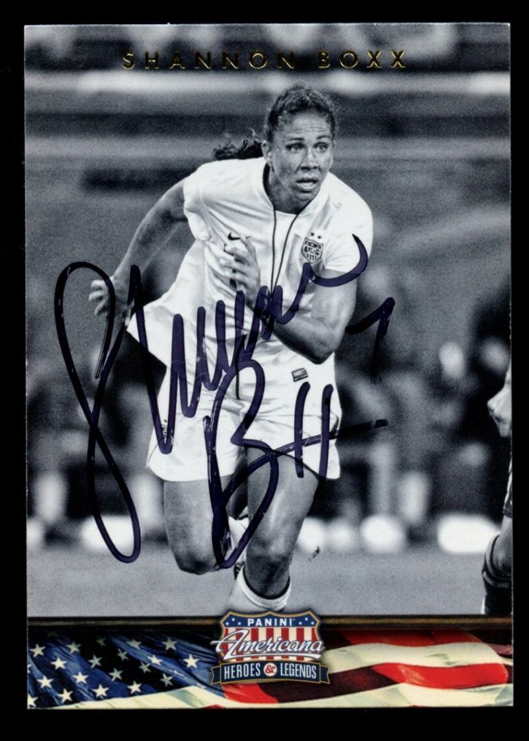 Shannon Boxx #114 signed autograph 2012 Panini Americana HEROES & LEGENDS Card