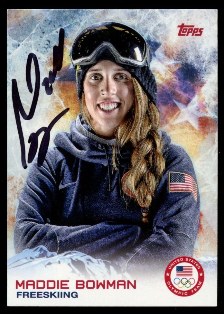 Maddie Bowman #9 signed autograph auto 2014 Topps U.S. Winter Olympic Card