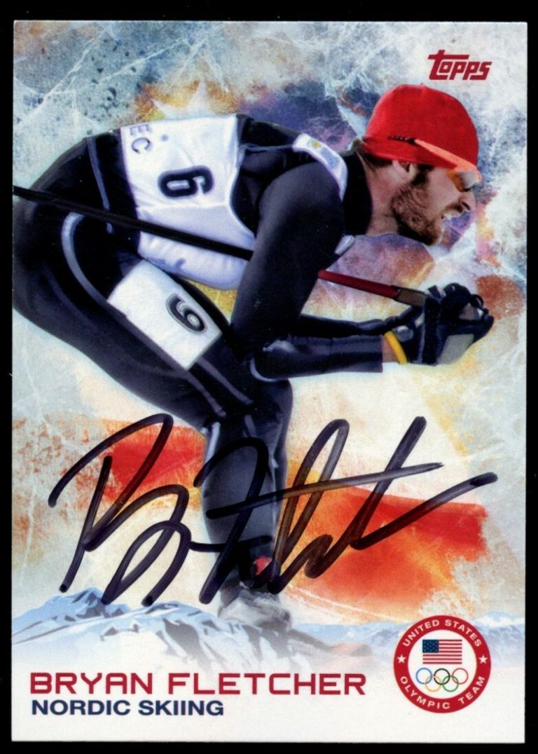 Bryan Fletcher #34 signed autograph auto 2014 Topps U.S. Winter Olympic Card