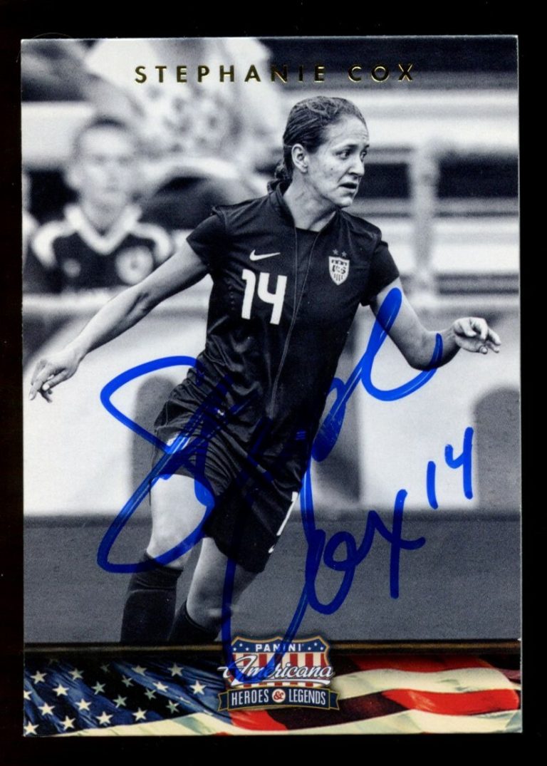 Stephanie Cox #117 signed autograph 2012 Panini Americana HEROES & LEGENDS Card