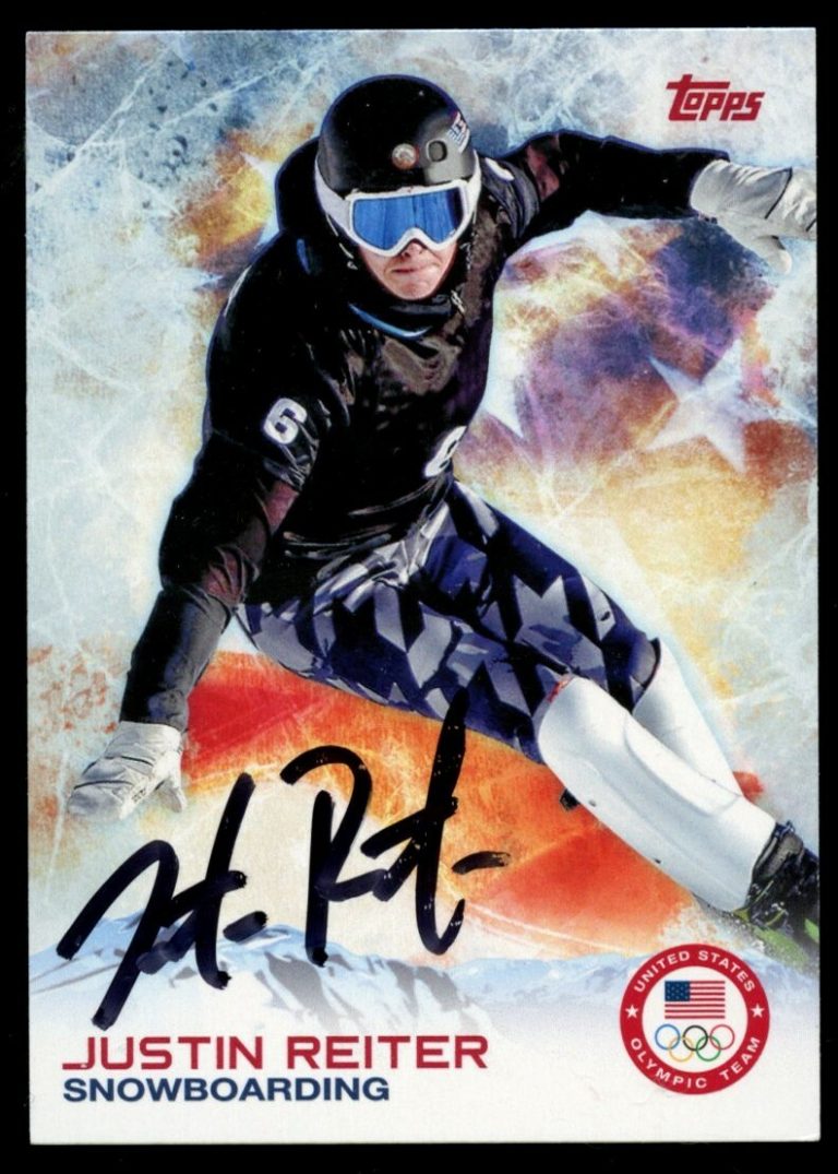 Justin Reiter #71 signed autograph auto 2014 Topps U.S. Winter Olympic Card