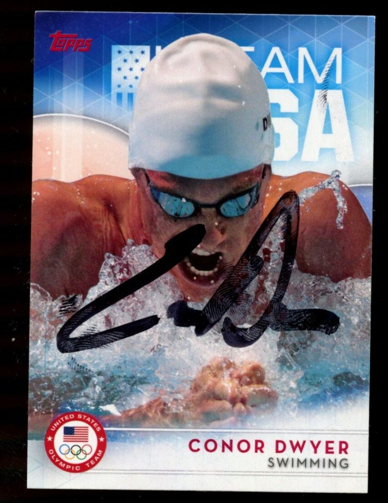 Conor Dwyer #24 signed autograph auto 2016 Topps USA Olympic Team Card