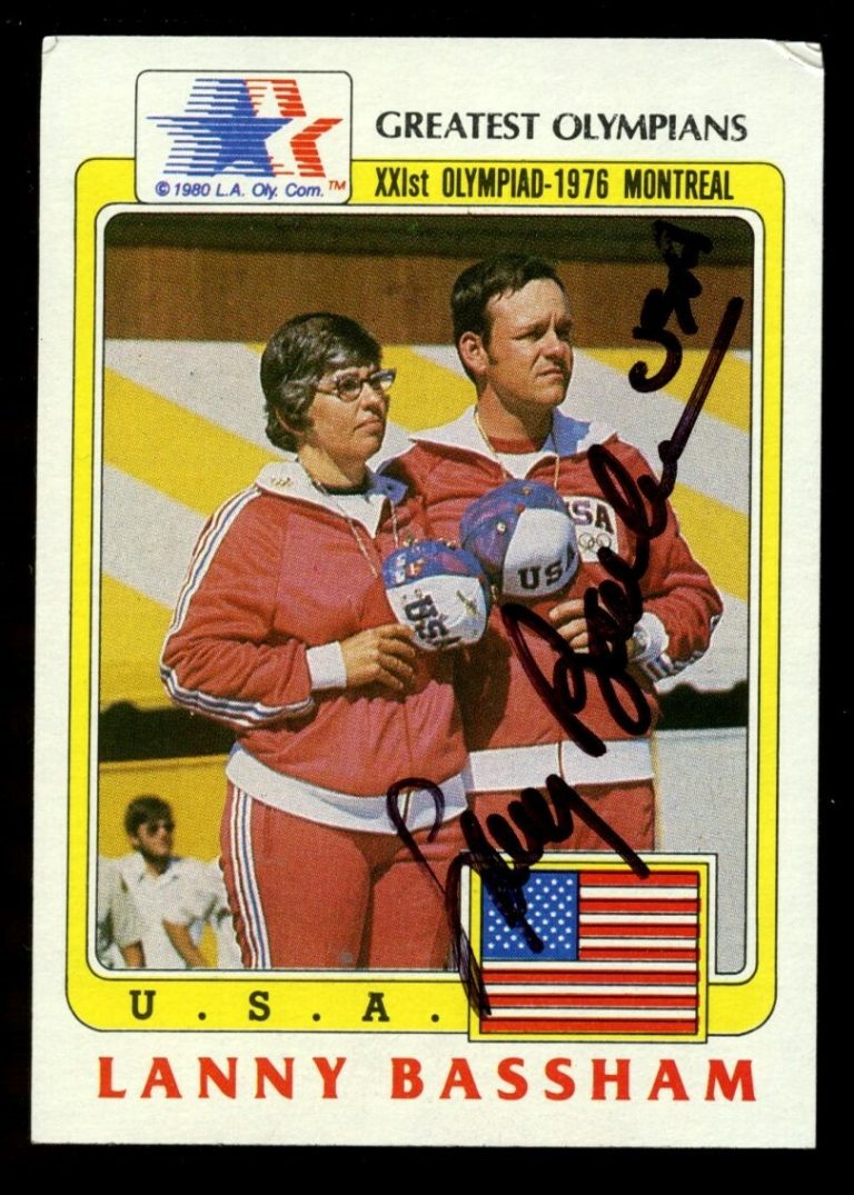 Lanny Bassham #48 signed autograph auto 1983 Topps Greatest Olympians Card