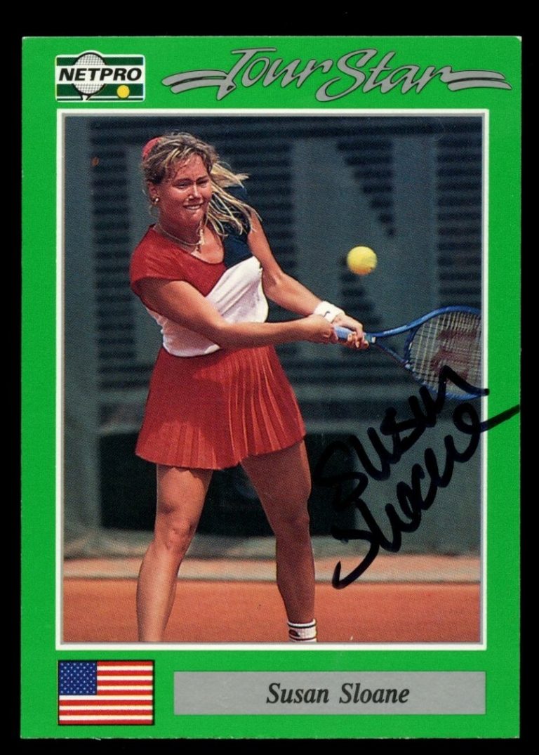 Susan Sloane #54 signed autograph auto 1991 NetPro Tour Star Tennis Card