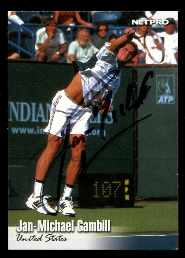 Jan-Michael Gambill #88 signed autograph auto 2003 NetPro Tennis Trading Card