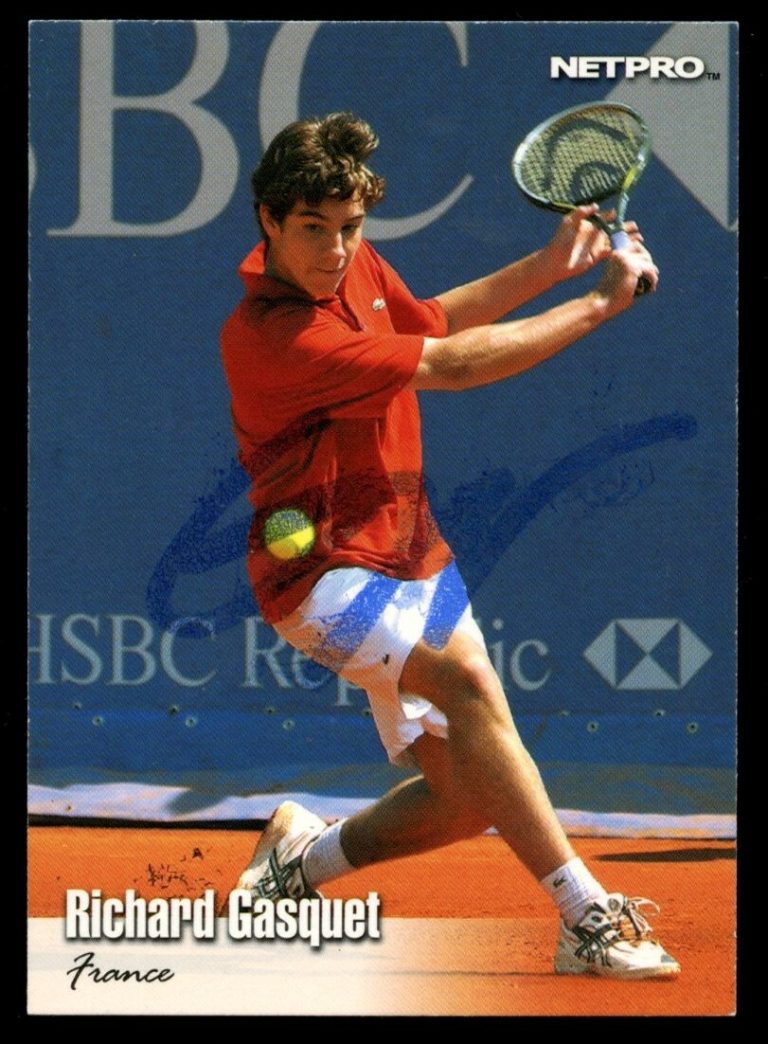 Richard Gasquet #8 signed autograph auto 2003 NetPro Tennis Trading Card