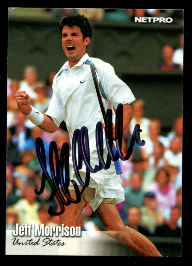Jeff Morrison #38 signed autograph auto 2003 NetPro Tennis Trading Card