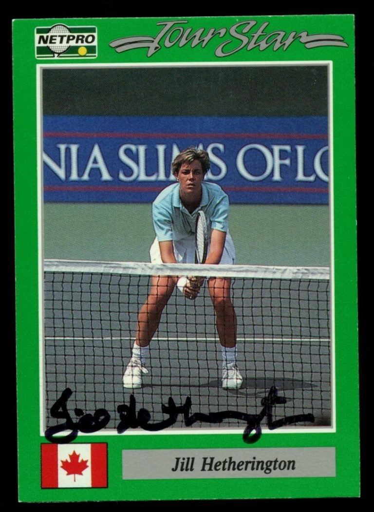 Jill Hetherington #83 signed autograph auto 1991 NetPro Tour Star Tennis Card