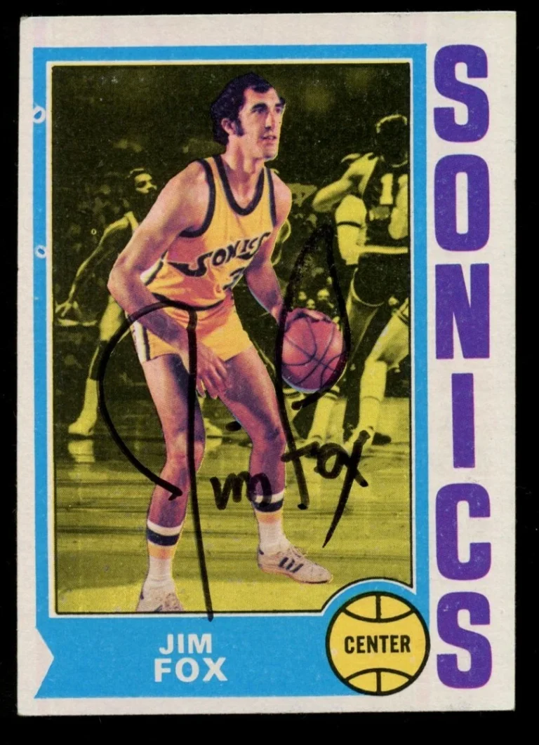 Jim Fox #34 signed autograph auto 1974-75 Topps Basketball Trading Card