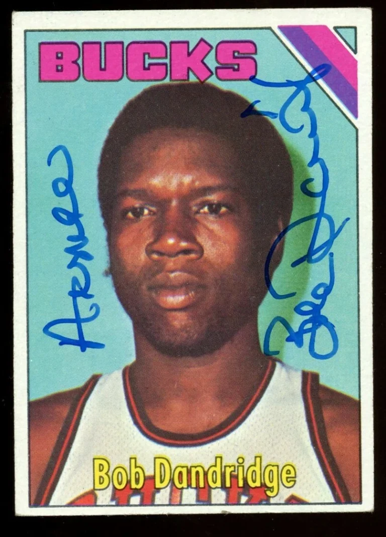 Bob Dandridge #17 signed autograph auto 1975-76 Topps Basketball Trading Card