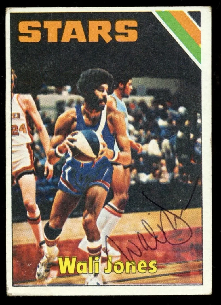 Wali Jones #319 signed autograph auto 1975-76 Topps Basketball Trading Card