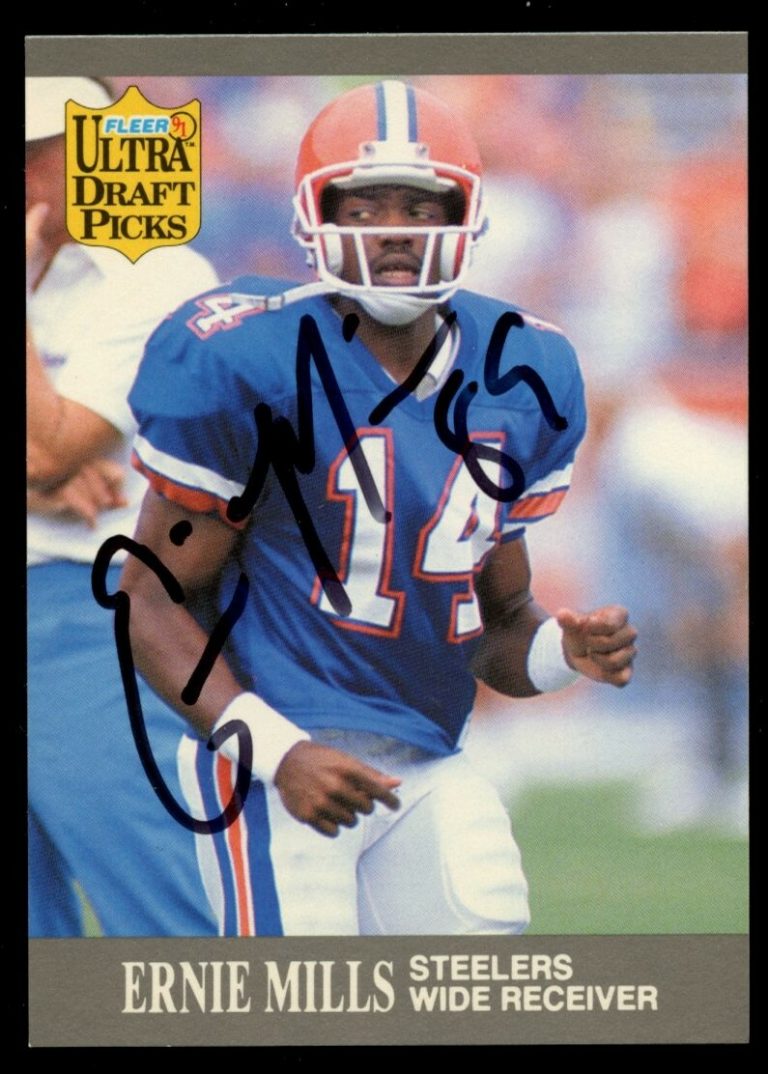 Ernie Mills #290 signed autograph auto 1991 Fleer Ultra Football Trading Card