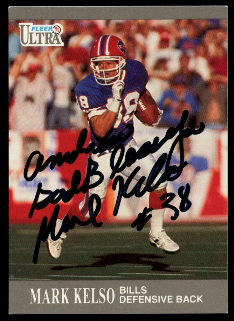 Mark Kelso #U-9 signed autograph auto 1991 Fleer Ultra Football Trading Card